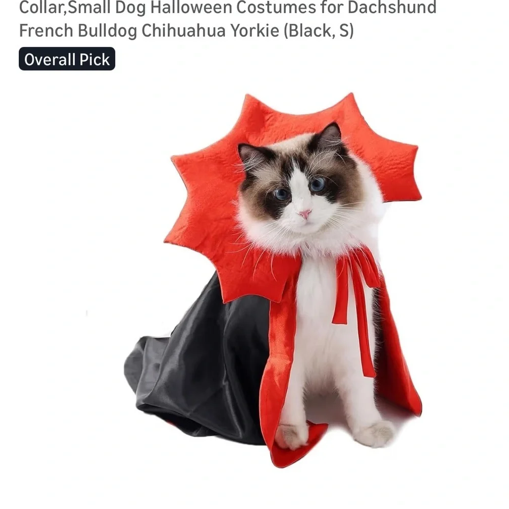 Red and Black Dog / Cat Vampire costumes 🐶 🐱 NWT small breed